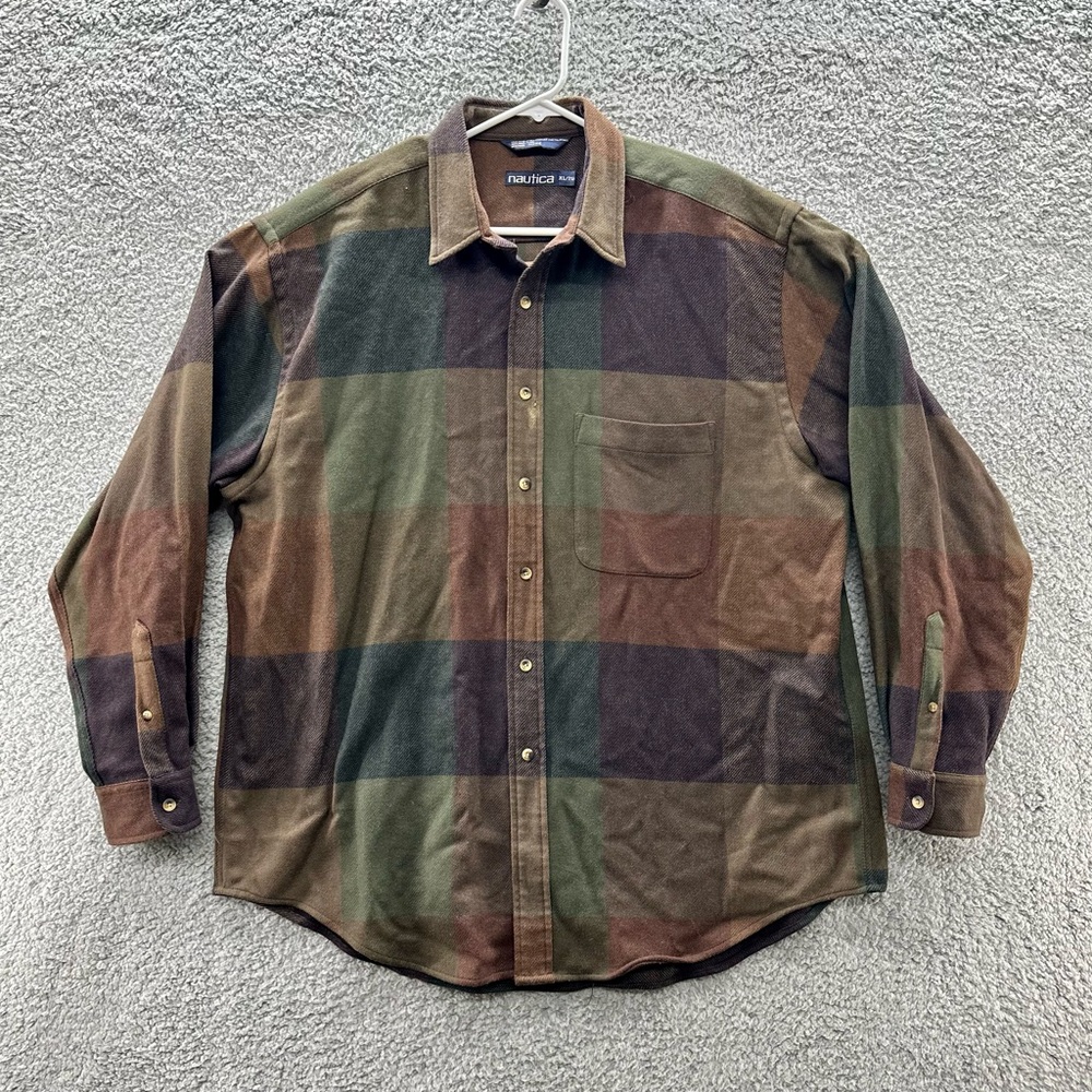 Nautica Men's Multicolor Plaid Shirt #433